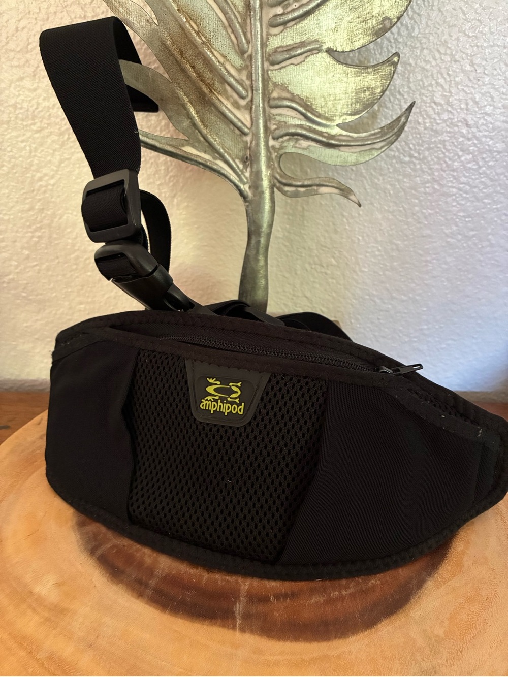 Amphipod Black Mesh Waist Pack - Hands-Free Belt Bag